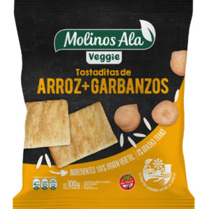 Tostaditas De Arroz Y Garbanzos X 100 Gr