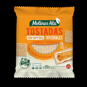 Tostadas De Arroz Integrales Con Sal X 150 Gr