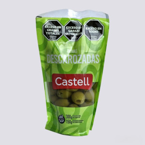 Aceitunas Verdes Con Carozo Castell X 300 Gr
