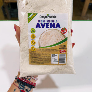Harina De Avena Integral Sin Gluten X 400 Gr