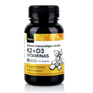 Vitamina K2 + D3 X 50 Comprimidos - Natier 