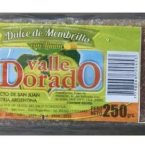 Valle Dorado - Dulce De Membrillo X 250 Grs